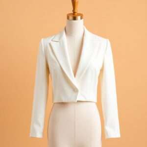 Breasted White Blazer